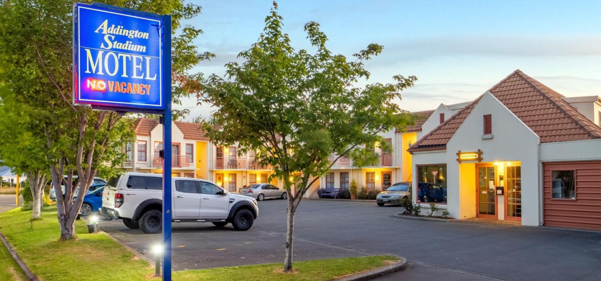 Addington Stadium Motel Christchurch Eksteriør billede